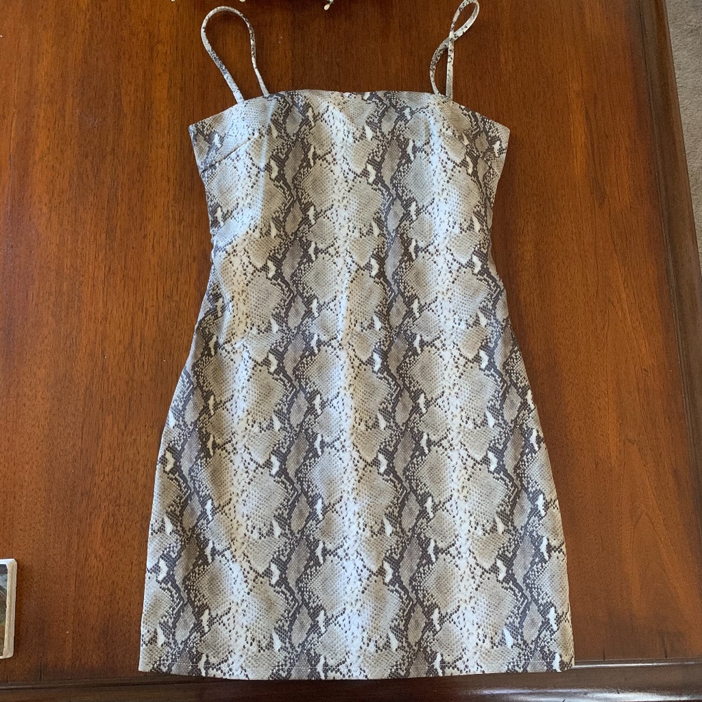 SOLD Tiger Mist Snakeskin Dress - Picture 2 of 3